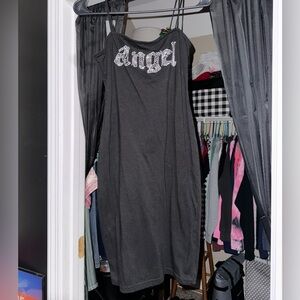 little black “angel” dress